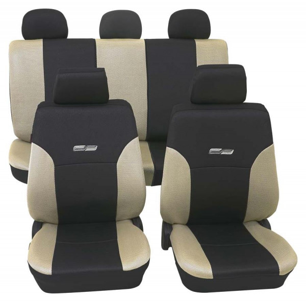 Wave Komplettset beige passend für Mercedes 190-190E (W201) ab 01/1982 bis 08/1993