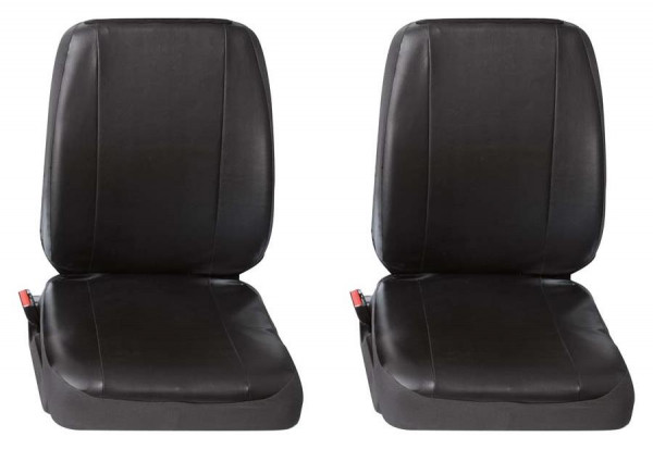 für vorne 2x schwarz Sitzbezüge passend ab und Profi4 Transporter | Einzelsitz PETEX | 02/2015 | Renault Kombis jetzt 2-tlg. bis Trafic Kombi